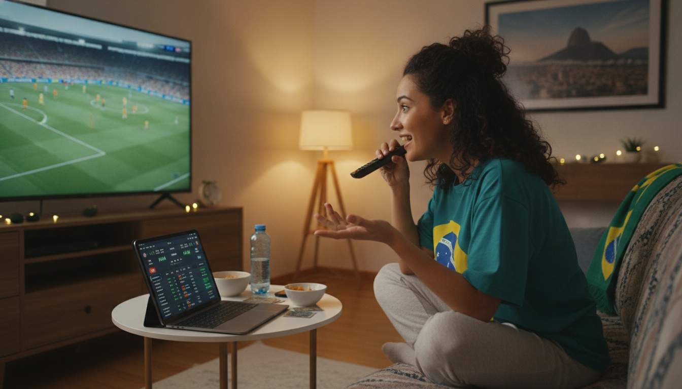 Aposta ao vivo em um evento esportivo